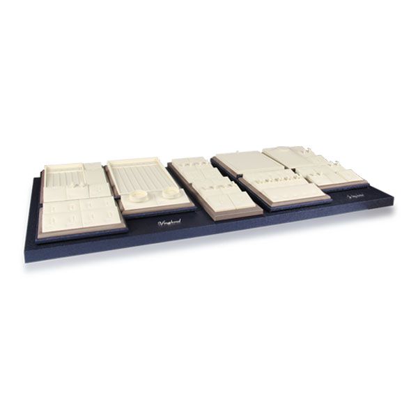 New Product Blue Base Jewelry Display And Storage