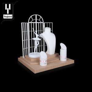 Metal Frame Backplane MDF Wooden Window Display Props