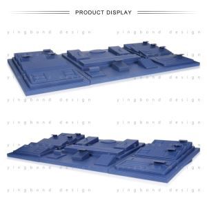 New Product Blue Leather Accessories Display Rack Of Jewelry