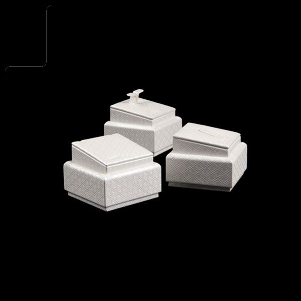Beautiful With Logo 6 Pieces Sets Carving Acrylic And Pu Leather Jewelry Display