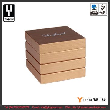 Luxury Design Wooden Velvet Lined Wedding Jewelry Ring Boxes