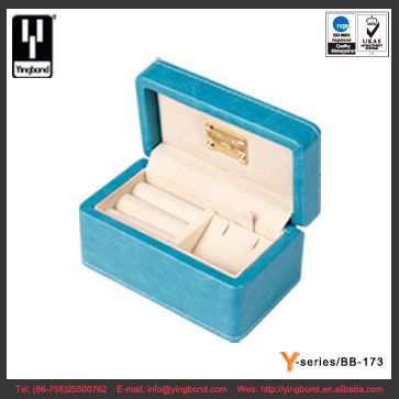 Handmade Green and Beige Leather Jewelry Box, Gift Set