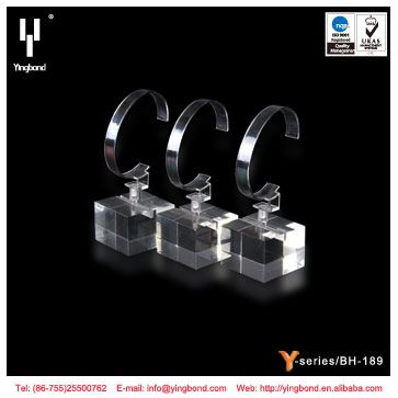 2017 Popular Single Acrylic Watch Display Stand / Holder with C Clip