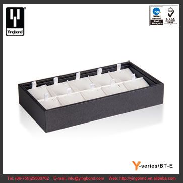 Cube Leather Stackable Jewelry Trays Earring Display Trays