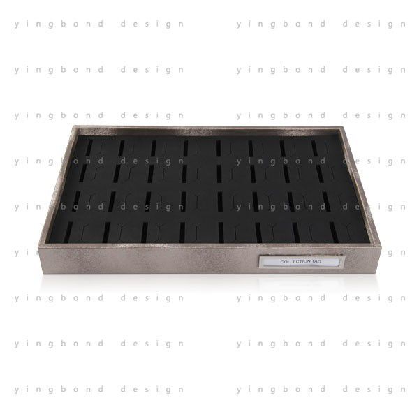 Stores Earrings Display Box PU Lined Jewelry Tray