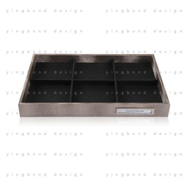 Stores Earrings Display Box PU Lined Jewelry Tray