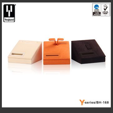NEW Black Orange Champagne Velvet MDF Ring Display Sets Countertop Ring Holder