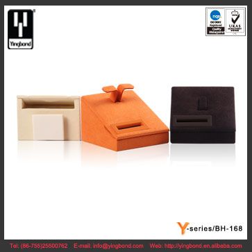 NEW Black Orange Champagne Velvet MDF Ring Display Sets Countertop Ring Holder