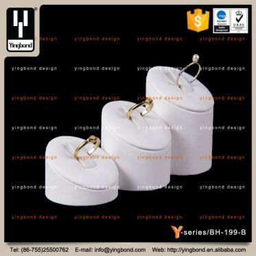 Imports Cute White Resin Jewellery Display Sets Countertop Ring Holder