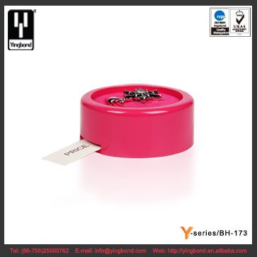 Customize Logo Round Shape PU Jewelry Display for T-Bar Earrings Ring Wooden Jewellery Holder Stand