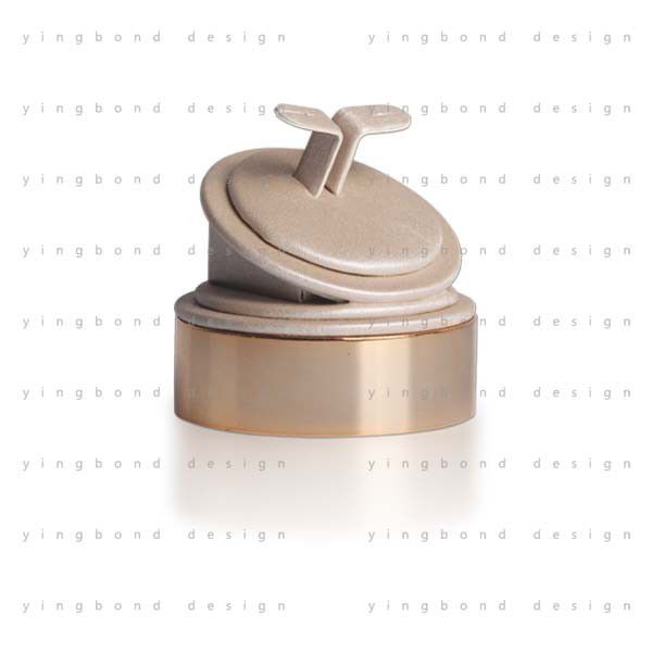 Elegant Shop Window Wedding Rings White PU Leather Ring Holder
