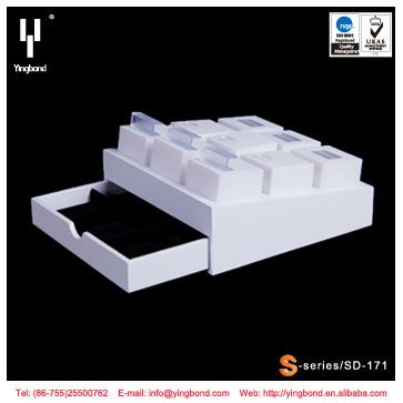 China New Fashion Acrylic Jewellery Display Stand with Grossy Craft for International Jewellery Show